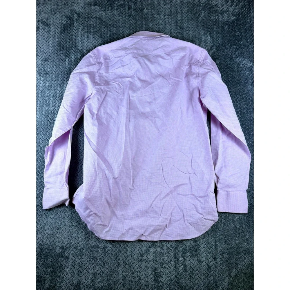 Banana Republic Mens Medium Purple Cotton Long Sleeve Slim Fit Button Up Shirt